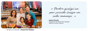 Sandra et sa famille